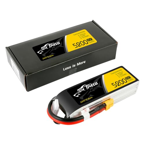 TATTU G-tech 5200mAh 4S1P 35C 14.8V Lipo Battery Pack with XT60 Plug(2Pcs)