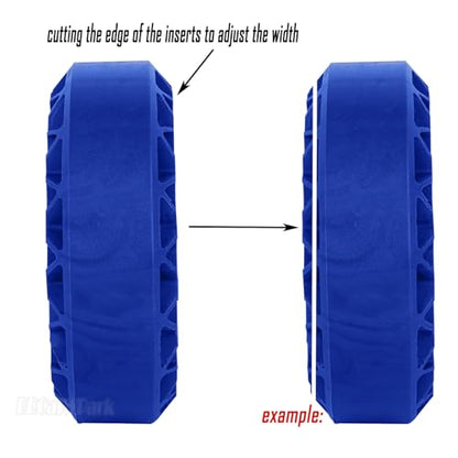 RC 1.9" Waterproof Silicone Wheel Tires for 1/10 RC Crawler Car,SCX10 TRX4 Capra RXB10 TF2 Gen7 Gen8,BRCatWPark RC 1.9" Tires Waterproof Inner Filler,Navy Blue