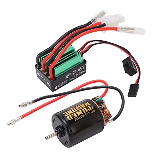 Brushed Motor ESC Combo 540 Brushed Motor with 65A ESC for Axial SCX10, RC Cars