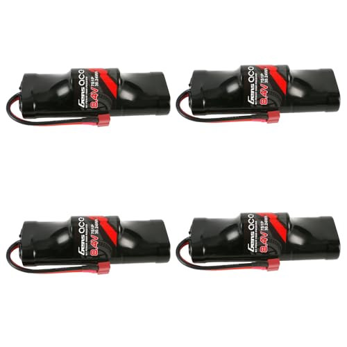Gens ace 8.4V 5000mAh Ni-MH Battery Hump Style with T Plug(4Pcs) - size: 4Pcs
