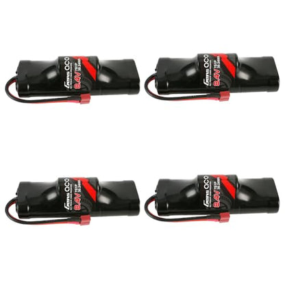 Gens ace 8.4V 5000mAh Ni-MH Battery Hump Style with T Plug(4Pcs) - size: 4Pcs