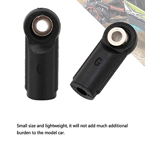 Dilwe 10PCS M4 Rod End Linkage Ball Fit for Axial SCX 1/10 RC Car Crawler RC Accessories, M4 Link Linkage Rod End Width Balls Joint Set RC Car Parts(Straight)