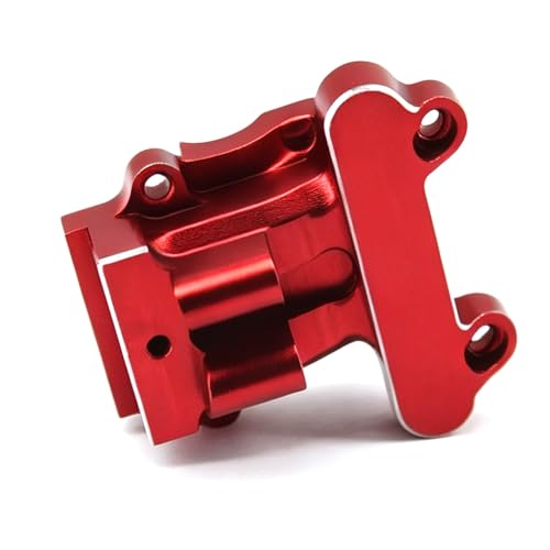 Aluminum Upgrade Parts Set for ARRMA 1/16 Mini Kraton 3S, Front/Rear Upper/Lower Arm, Gearbox Cover, Wing, Steering Link (Red Front Gearbox Cover) - color: Red Front Gearbox Cover