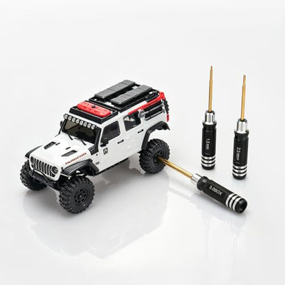 Multi-Size RC Screwdrivers Set, daitoku RC Aluminum Tool Kit Hex 1.3mm PH 2.0mm+ Mini Box Nut 3.0mm for AXIAL 1/30 SCX30