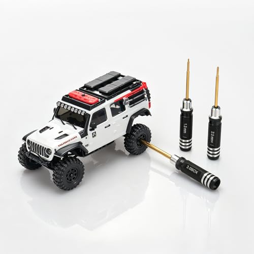 Multi-Size RC Screwdrivers Set, daitoku RC Aluminum Tool Kit Hex 1.3mm PH 2.0mm+ Mini Box Nut 3.0mm for AXIAL 1/30 SCX30