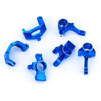 Aluminum C-Hubs & Front Rear Knuckle Arm Upgrades for 1/10 4-Tec 3.0 C8 93054–4 (Blue) - color: Blue