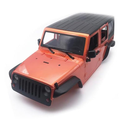 1/10 Jeep Hard Body Shell kit,Open Car Shell Kit 313mm Wheelbase for RC Crawler Car Axial SCX10 SCX10 II 90046 90047 RGT EX86100 (Orange) - color: Orange