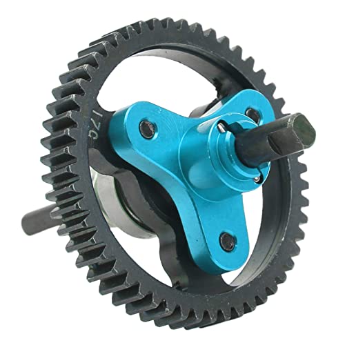 Oumefar 52T Differential Gear Slipper Clutch, Aluminum Alloy and Steel RC Slipper Clutch Car Replacement Parts for Slash 2WD 1/10 RC Car RC Accessories (Blue)