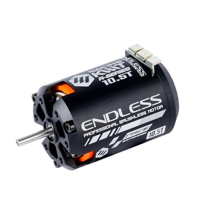 KWTRC Endless Brushless Motor, High-Torque & High-Efficiency RC Motor, Heat-Resistant, Lightweight Design, Compatible with 1/10 On-Road/Off-Road RC Race Cars (10.5T) - style: 10.5T