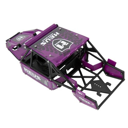 MEUS RACING Mantis24 Body with Roll Cage for Axial 1/24 SCX24 RC Crawler (Purple) - color: Purple