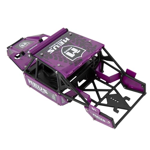 MEUS RACING Mantis24 Body with Roll Cage for Axial 1/24 SCX24 RC Crawler (Purple) - color: Purple