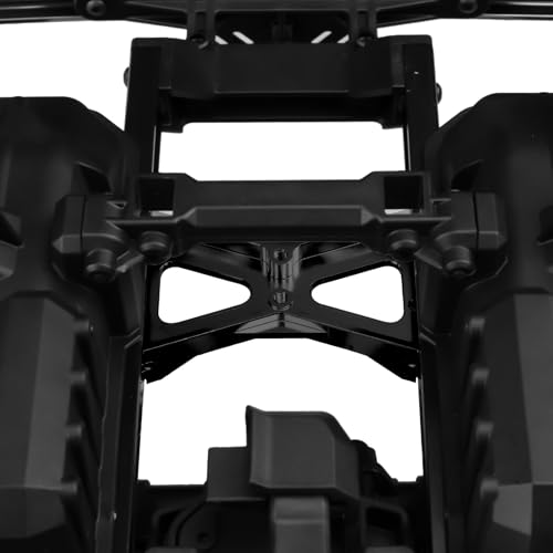 RC Chassis Brace Crossmember Aluminum Alloy Rear Beam Mounts Upgrade Part for 1/10 TRX4 RC Crawler Car Upgrade Replacement Parts (Black) - color: Black