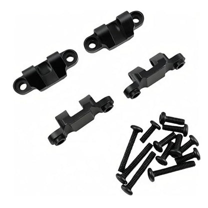 Lower Shock Mount for Losi 1/18 Mini LMT 4X4 RC Monster Truck (Black) | Aluminum,Monster Truck,Suspension Mount Set,Upgrade Parts,LOS211044 Compatible,LOS01026 Compatible,CNC Machined,High Strength - color: Black