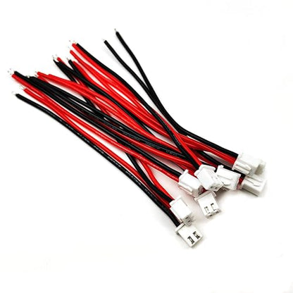 15Pairs JST-XH 2.54 2 Pin Male and Female Connector Plug with Soft Silicone Wire Cable 10cm - size: JST-XH 2.54 2Pin