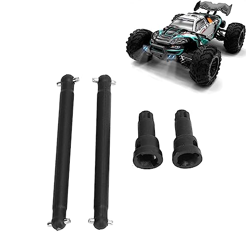 Horoper Steel Drive Shaft & Wheel Stub Axle, Rear CVD Drive Shaft Dogbone Set Steel Construction Efficient for SCY16101 16102 16103 16201 1/16 RC Car