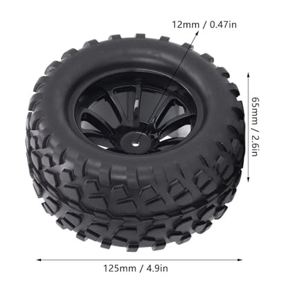 Rc Accessories for Axial for Hsp for Redcat for Hpi 10 1/10 Hole Wheel Hub RC Car Tires 12mm Hex Truck Wheels