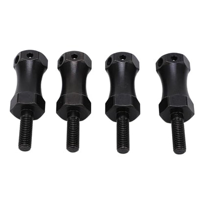 Wheel Extension Hex Drive Hub Adapter, Widen 20mm Steel Enhance Performance RC Extended Wheel Hex Coupler Black 42mm Length 12mm Hex Diameter for 1/10 RC Cars