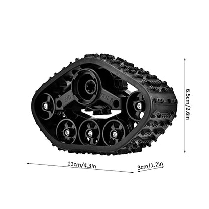 4pcs RC Car Tire Wheel Rubber Crawler Tyre for WPL 1/16 RC Military Truck, Replacement RC Tyre with ABS Reinforcement, High - Grip Tread Design for Off - Road Terrain and Rough Sur