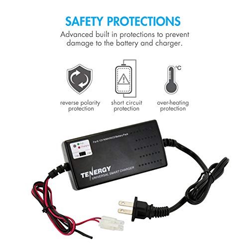Tenergy Airsoft 8.4V 3800 mAh Flat NiMH Batteries - color: Battery + Charger