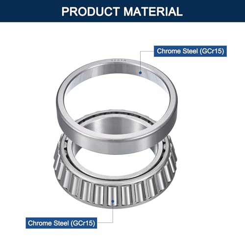 2 Pack 32014 Tapered Roller Bearing Cone and Cup Set | 70mm Bore 110mm OD 25mm Cup Width, Chrome Steel Taper Bearings Set, ABEC-3 - size: 32014
