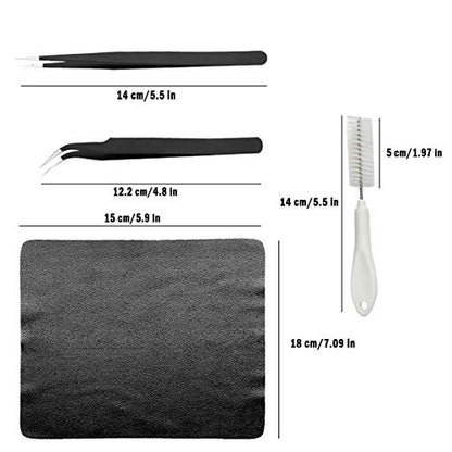 Computer Cleaning Kit, 19 in 1 Multi-Purpose Brushes Anti Static Brushes Clothes for Computer Printer Car Player Window