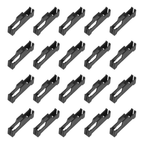 MECCANIXITY 40 Pcs Servo Extension Cable Clips Lock, Servo Cable Safety Connector Lead Wire Buckle Lock for RC Car Plane Boat DIY Y Adapter Cable, Black - color: Black