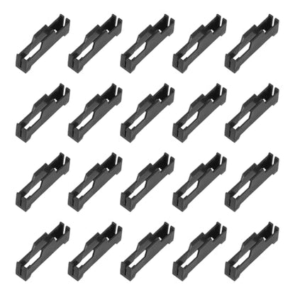 MECCANIXITY 40 Pcs Servo Extension Cable Clips Lock, Servo Cable Safety Connector Lead Wire Buckle Lock for RC Car Plane Boat DIY Y Adapter Cable, Black - color: Black