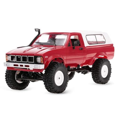 RC Rock Crawler, 1/16 Off Road Truck RTR All Terrain Car for Adult - color: Red