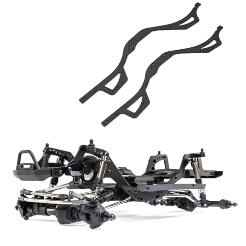 RC Car Frame Parts for Axial for SCX10 Pro Comp 1/10 RC Crawler Car Parts Left Right Carbon for Chassis Rail Frame Mount Set