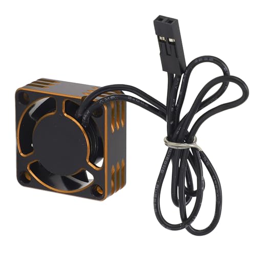 RC Motor Cooling Fan, Lightweight and Stable ESC Motor Cooling Fan 19000rpm for Replacement (Gold) - color: Gold