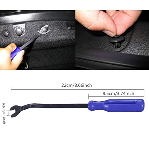 802Pcs Car Trim Clips Kit w/ 2 Tools for GM Ford Toyota Honda Benz | Ergonomic pliers & nylon clips – lightweight, effort-saving for door panels, bumpers, grilles, splash shields - size: Car Clips 802PCS-Blue