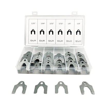 144 Pieces Auto Alignment Body Shim 1/16" 1/64" 1/32" 1/8" Alignment Shims Assortment Set
