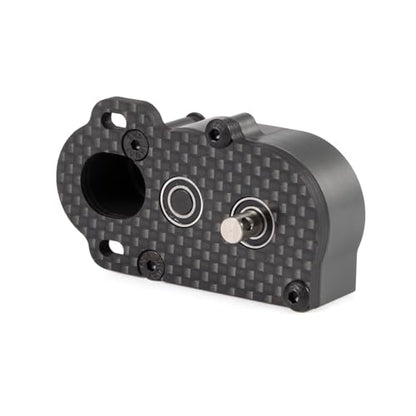 1/10 LCG Transmission NOD Tiny Gearbox with Adapter Plate, Gray | 4:1 Low Gear Ratio, with 48P 44T Spur Gear, Fits Straight Axle Axial AR44 AR45 AR60 Enduro Vanquish F9 F10 - color: Gray
