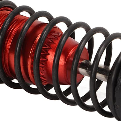 4Pcs RC Shock Absorbers, 64mm Aluminum Alloy Shock Absorber Oil Damper Adjustable Remote Control with Shock Mount Red - size: Red