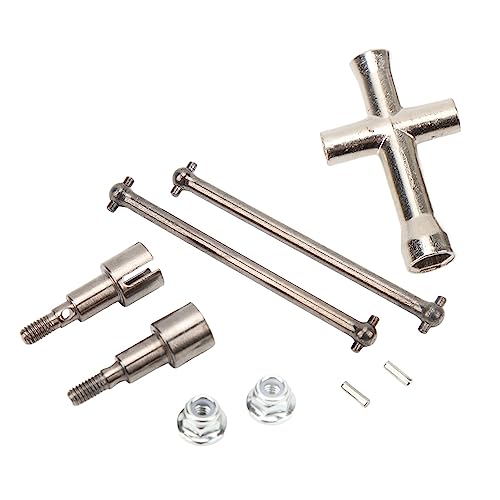 RC Car Rear Drive Shaft Replacement, Steel Rear Axle Shaft for SCY 16101 16102 16103 16201 1/16 RC Cars, High - Precision Dogbone with Smooth Power Transmission