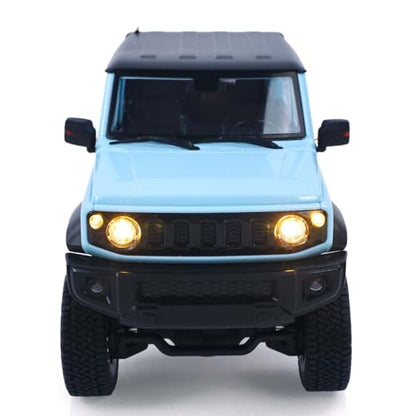 RTR 1/16 HG Remote Control Off Road Car Electric RC Crawler Light System Smoke Unit Metal Gear Drive Shaft Battery Charger Hobby Model for Ages 14+ - color: Blue