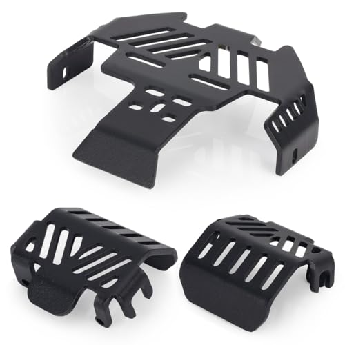 3-piece Metal Chassis Armor Protection Skid Plate for 1/10 RC Crawler Car Traxxas Trx4 Bronco Defender G500 K5 Upgrade Parts