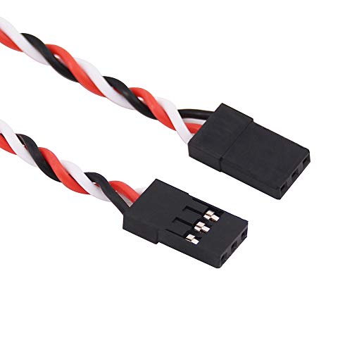 10pcs Servo Extension 30 Cords 26awg Cable 15cm Male to Male Twisted Wire for Futaba JR(C60-10)