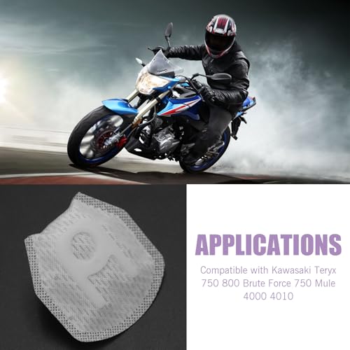 3PCS Fuel Pump Strainer Filter, Fuel Strainer, Compatible with Kawasaki Teryx 750 800 Brute Force 750 Mule 4000 4010, Replace OEM# 49040-0717, 49040-0718, 49040-0719, 49040-0033, 49040-0034