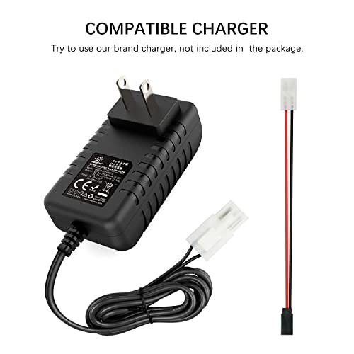 melasta 6V 2000mAh NiMH RX Receiver Battery 2-Pack for RC Airplanes | Rechargeable receiver pack for Futaba/Hitec servo controllers. Compatible with RC aircraft. - size: 6.0V