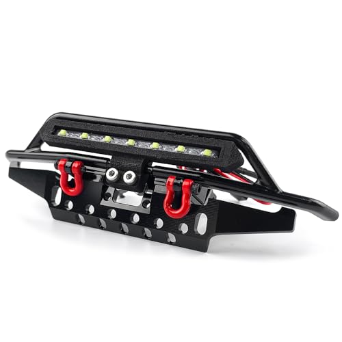 Aluminum Front and Rear Bumper Set Upgrades for TRX4M Bronco 1/18th RC Crawler Truck Car Parts - color: Front&rear Bumper