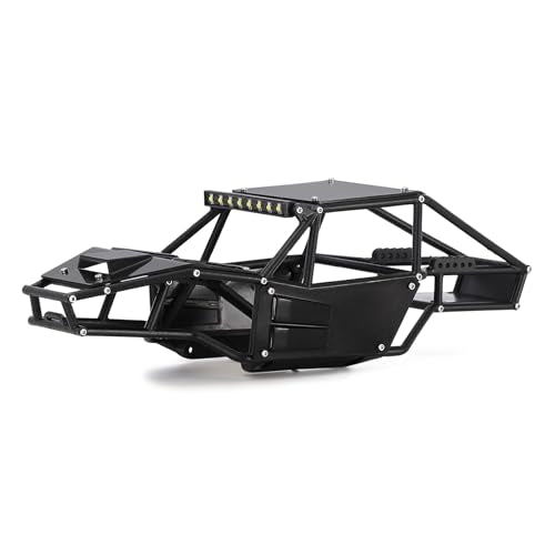 INJORA Rock Tarantula Nylon Buggy Body Shell for 1/18 TRX4M Upgrade（Black） - color: Black