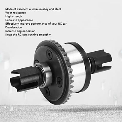 RC Vehicle Differentials, RC Differential Gear, RC Car Metal Differential Kit, Premium RC Front Rear Differential Gear for ZD Racing MX 07 4WD, Durably Aluminum Alloy and Steel Construction