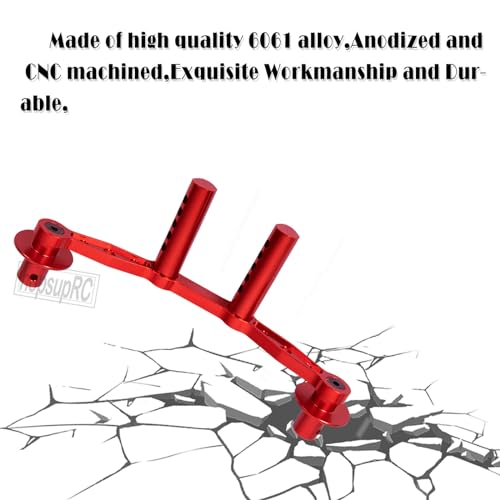 Aluminum Front Rear Body Posts Mount Shell Column Fixing Bracket Upgrades Part for 1/8 Mojave 4X4 4S BLX RC Car,Alloy Body Post Set Hops Up,Replaces ARA320740 Red - color: Red/Body Post Set