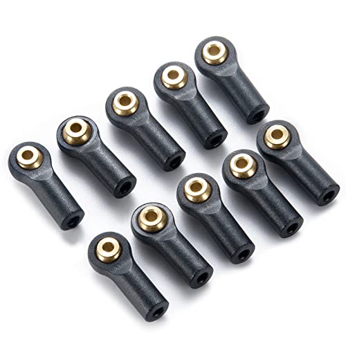 MORLORDY 10Pcs RC Plastic Tied Rod Ends Link Ball Joint Head Kit for 1/24 RC Crawler Car SCX24 Upgrades Accessories, B - style: B