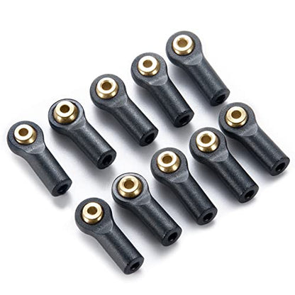 MORLORDY 10Pcs RC Plastic Tied Rod Ends Link Ball Joint Head Kit for 1/24 RC Crawler Car SCX24 Upgrades Accessories, B - style: B
