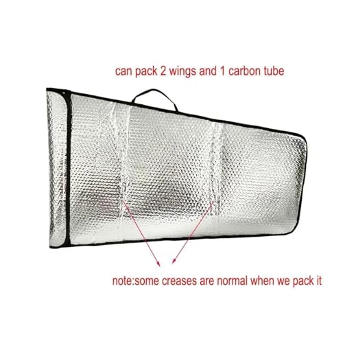 Bubble Layer Protection Wing Tote Bag Pack for 70E 30cc 50cc 100cc RC Airplane Model Silver Can - color: For 30cc Plane