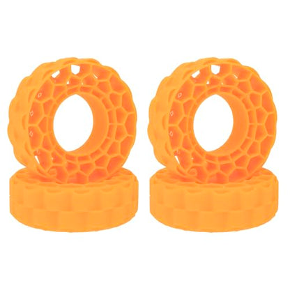 MEUS RACING Soft Silicone Rubber Inserts for 62-66mm 1.0" Tires (Orange) - color: Soft