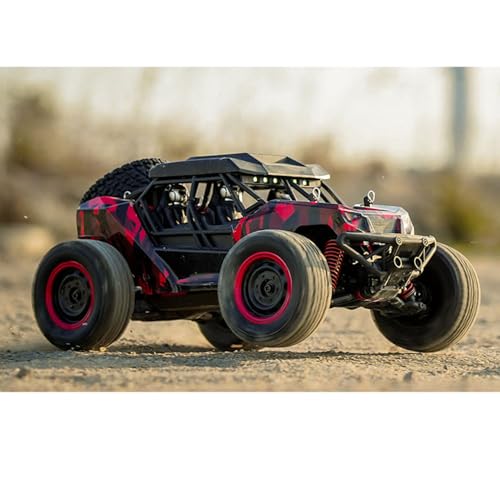 Scy 16106 1/16 Remote Control Off-Road Car AWD Rc Electric Desert Truck Light System Charging Protection Rc390 Motor 30A Esc Hobby Grade Model for Adult Hobby(Red) - color: Red