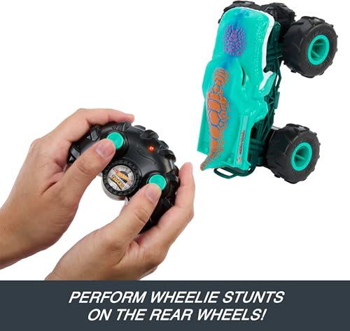 Hot Wheels Monster Trucks Mega-Wrex Battery-Powered RC Truck with All-Terrain Tires - style: Mega-Wrex